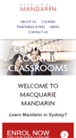 Mobile Screenshot of macquariemandarin.com.au